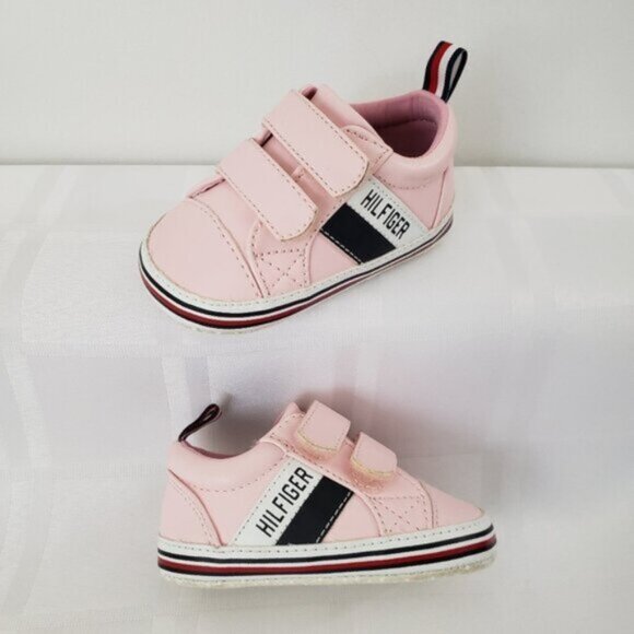 Tommy Hilfiger Pink Runners/Shoes Girl Toddler Size 2 - Picture 1 of 9